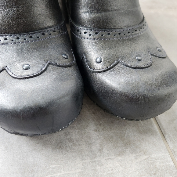 Dansko Black Leather Shoes Witchy Steampunk Dark Fairy Whimsical Goth Size 41 - Picture 4 of 13